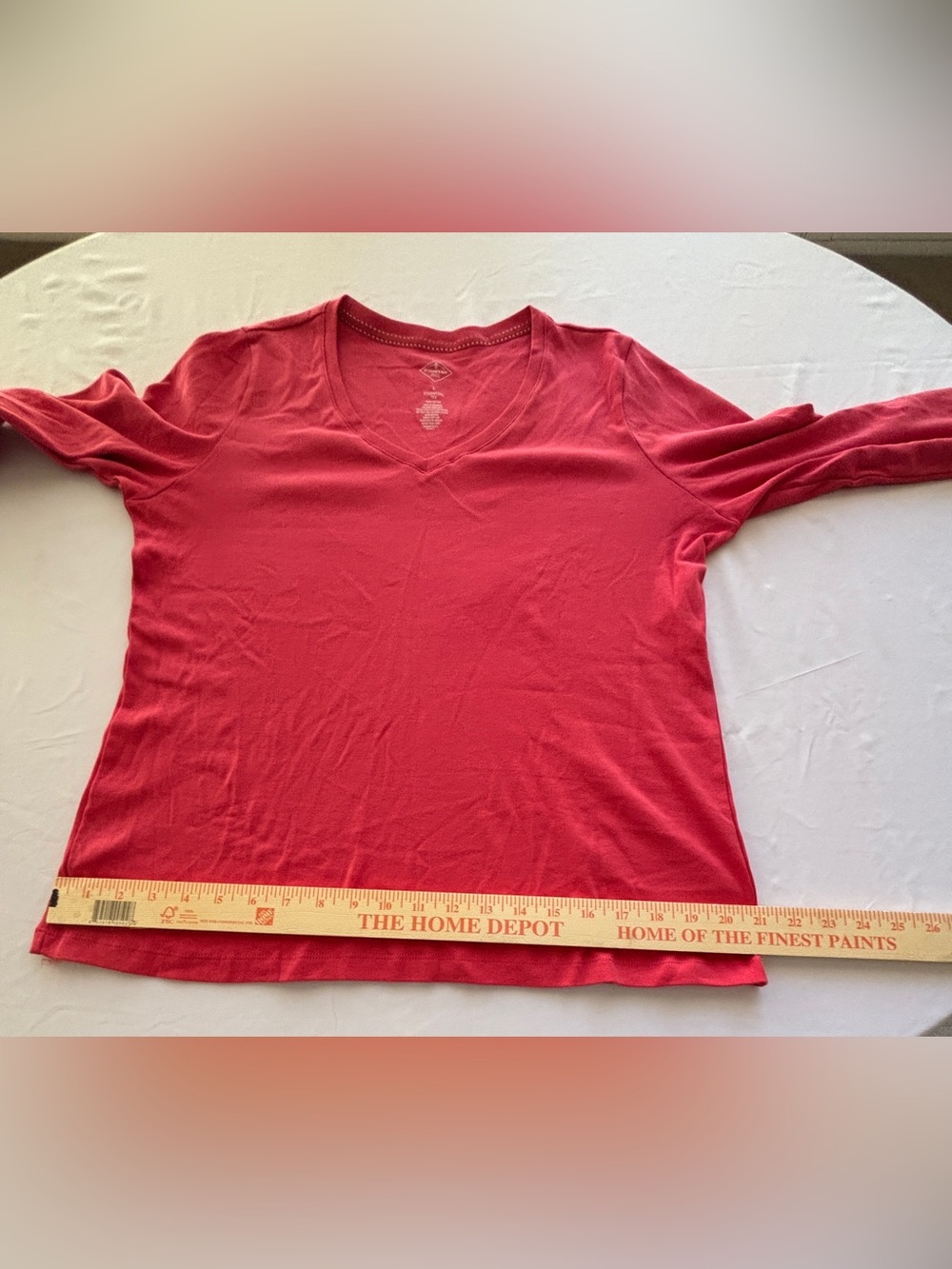 St. John’s Bay Set of 2 V-Neck Shirts Red & Orange Red One NWT Women’s Large - Picture 7 of 12